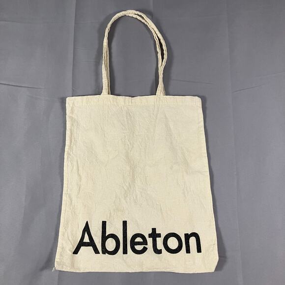 Ableton Logo Tote Bag Beige 12x15 Electronic Music Production - Picture 1 of 14
